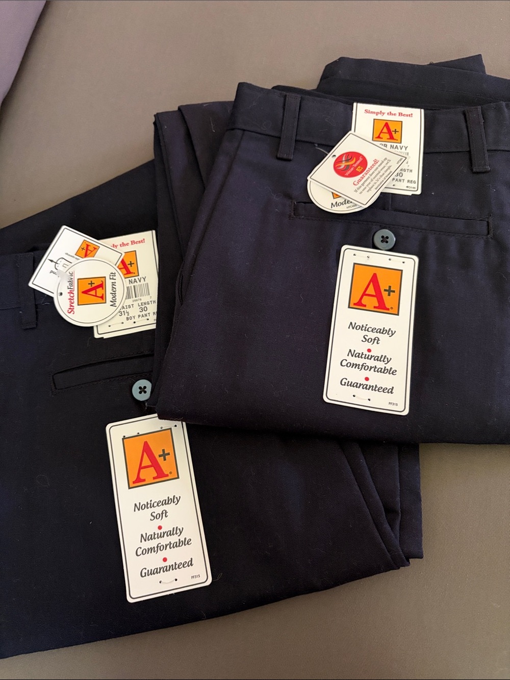 Kids Navy Formal Pants - Tailored School Trousers